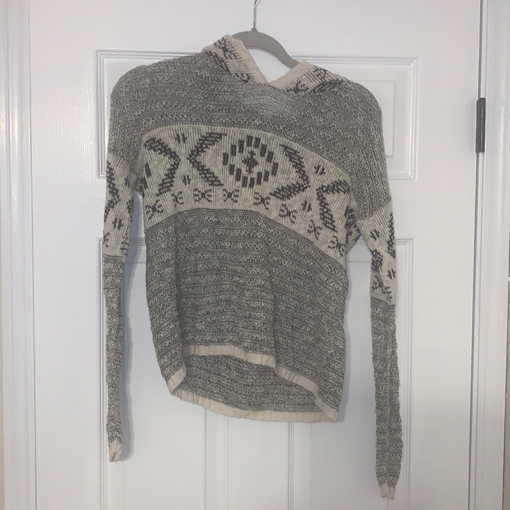 Black and white sweater